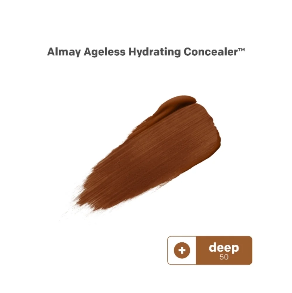 Almay Ageless Hydrating Concealer Makeup, Natural Finish, 050 Deep